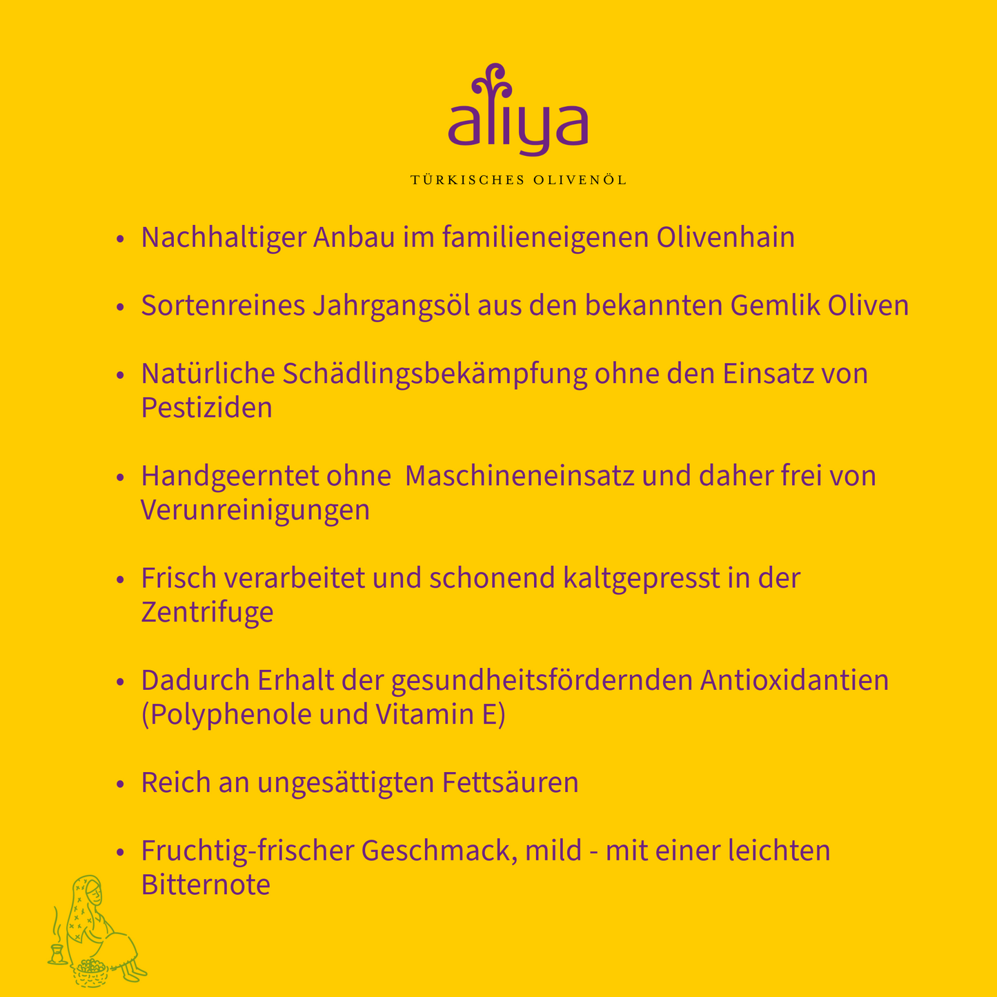 Aliya Olivenöl - extra nativ - 500 ml